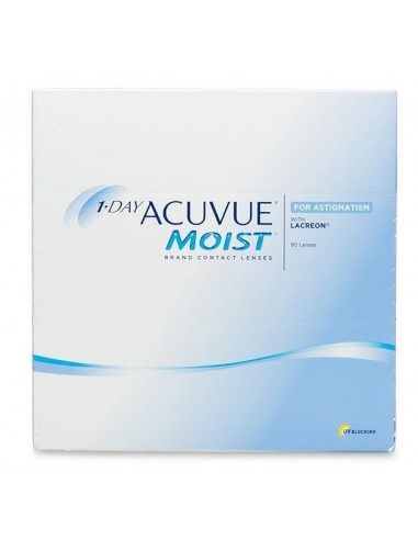 Acuvue 1 Day Moist Toric Daily Contact Lenses for Astigmatism 90PK Toutes les collections ici